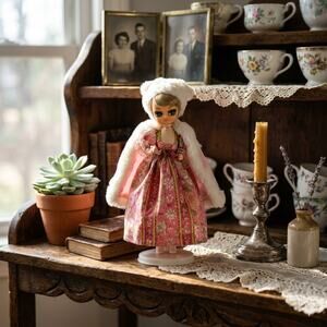Vintage Bradley "Big Eye" Doll - Winter Elegance Collection Rare Collectible